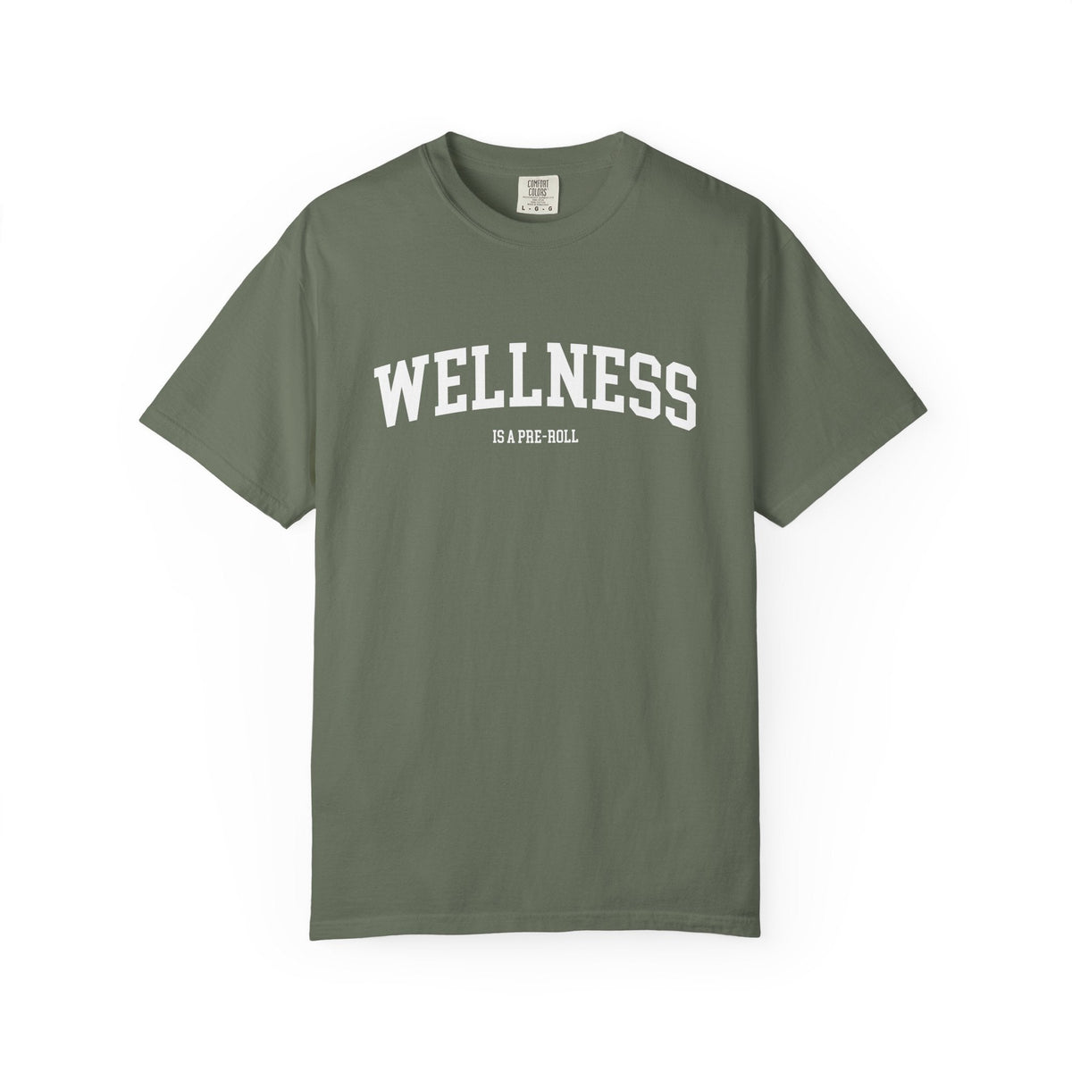'Wellness is a Pre-Roll' Crewneck T-Shirt
