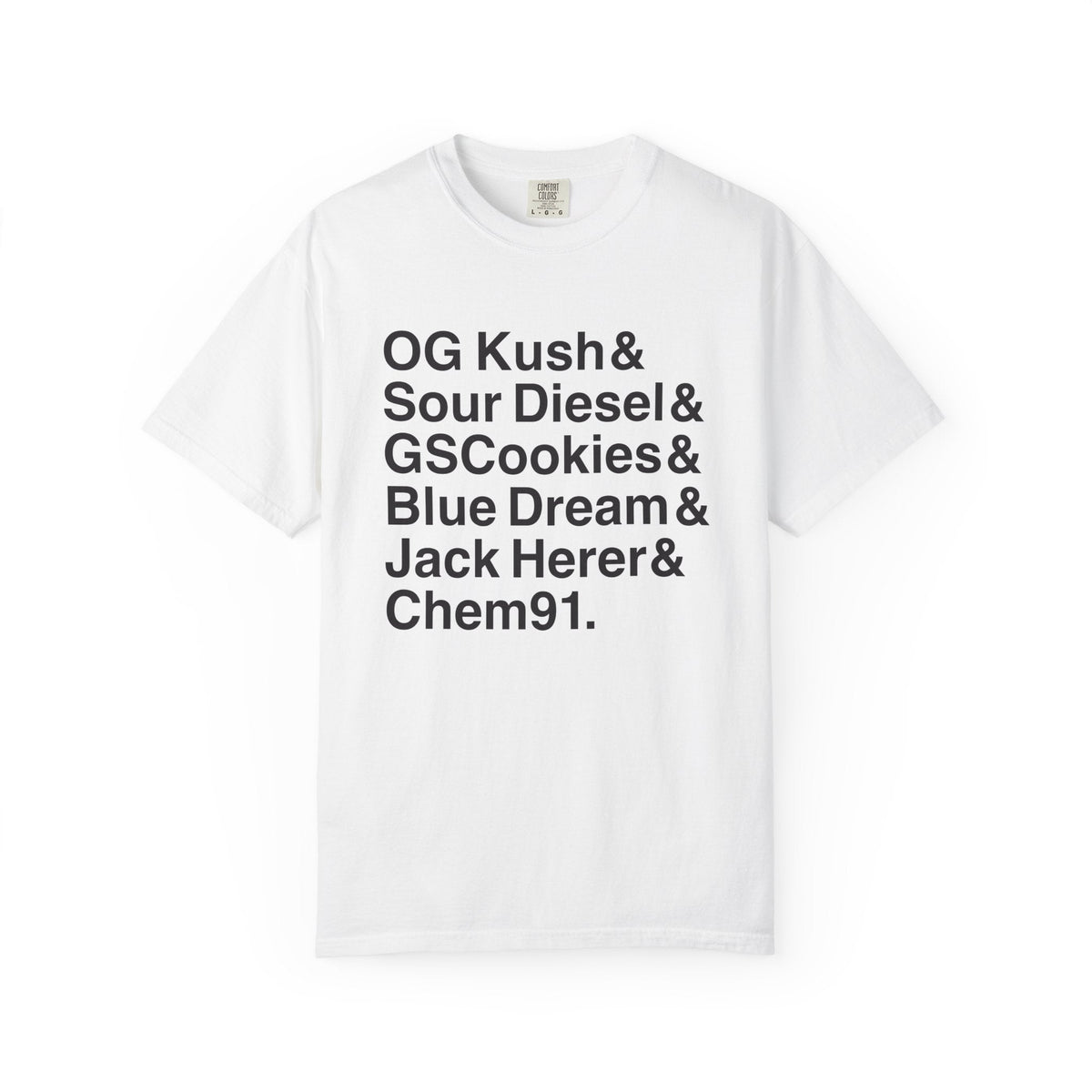 Cannabis Strain Crewneck T-Shirt