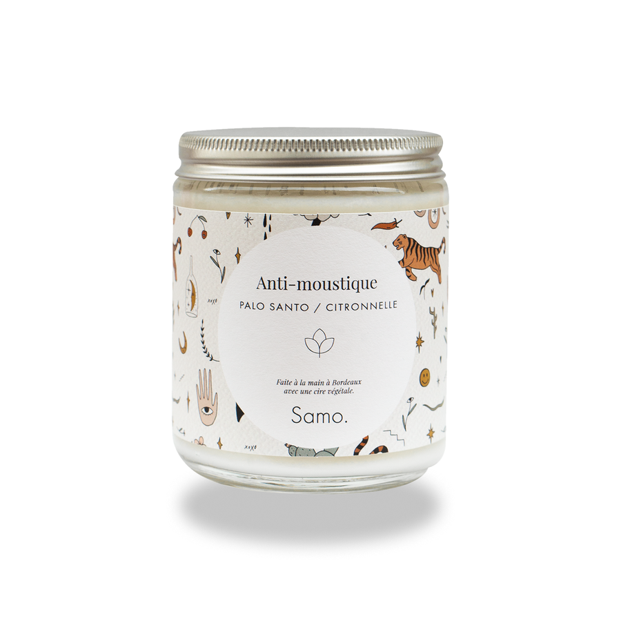 Palo Santo Citronelle Natural Mosquito Repellent Candle