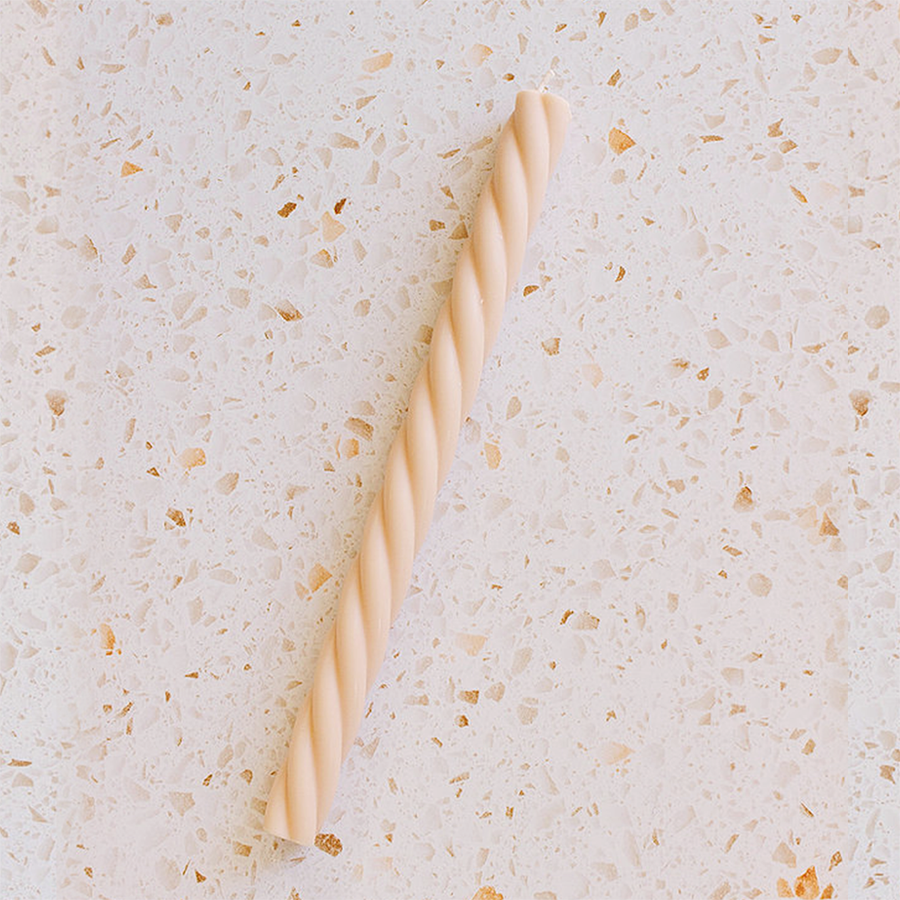 Twisted Tapered Decorative Candles Set of 2