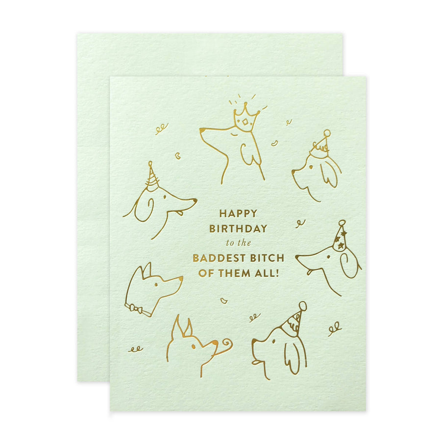 'Baddest Bitch' Birthday Card