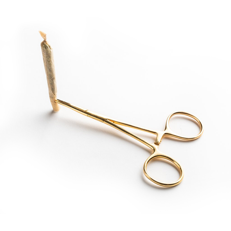 Gold Flower Packing Tool & Clip by Rogue Paq